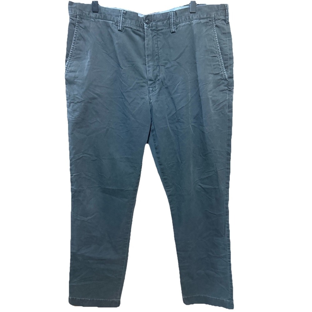 Polo Ralph Lauren Preston Pants Men's 38x32 Flat Front‎ Gray Stretch Straight